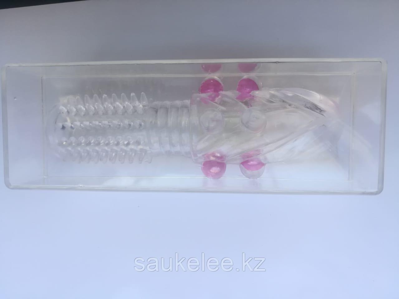 Насадка рельефная Penis Sleeve с закрытой головкой, бесцветная BI-10045E-0702 - Baile - Насадки на Член - Купить