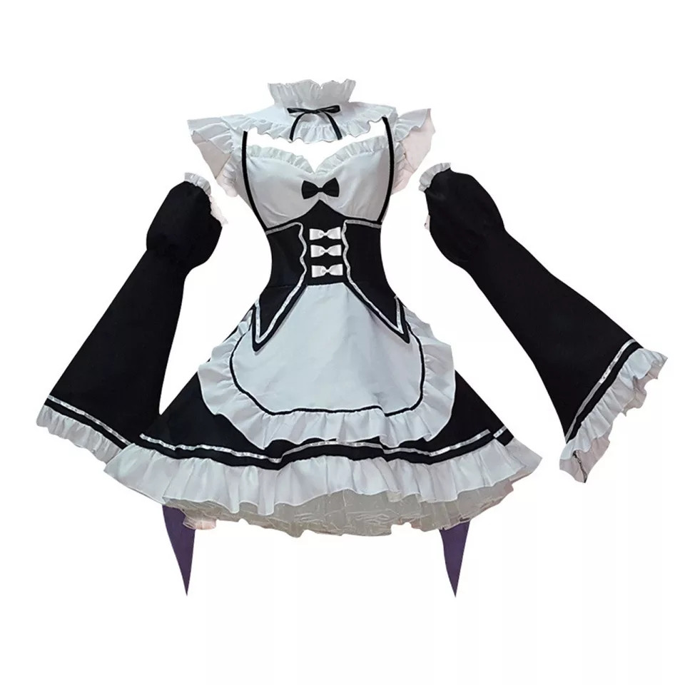 Костюм горничной Devil & Angel, чёрный, L DA_7029 maid L - Devil & Angel - Ролевые эротические костюмы горничные - Купить