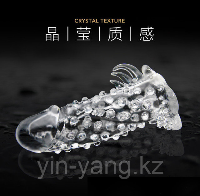 Вибронасадка со стимулятором клитора и ануса Brave Man BI-026204-0702 - Pretty Love - Насадки на Член - Купить