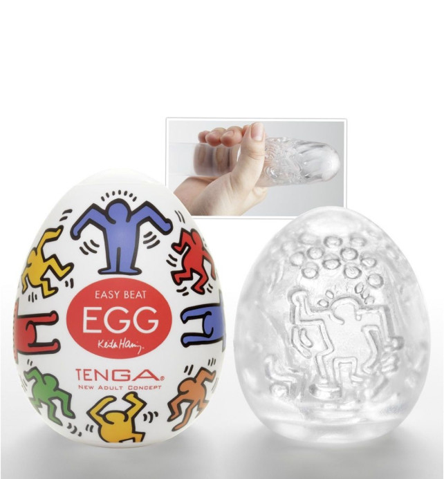 Мастурбатор-яйцо Keith Haring Dance купить со скидкой в секс шопе  Вагины и мастурбаторы  Яйца-мастурбаторы