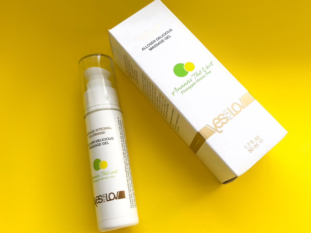 Гель-смазка для массажа YESforLOV Ананас-зеленый чай на водно-силиконовой основе, 50 мл YFL01B35 - YESforLOV - Лосьоны для массажа - Купить
