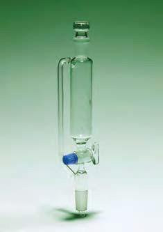 Воронка цилиндрическая с уравновешенным давлением (250) со шкалой, шлиф 29/32 (стебель и горловина), стекл.кран (Pyrex)