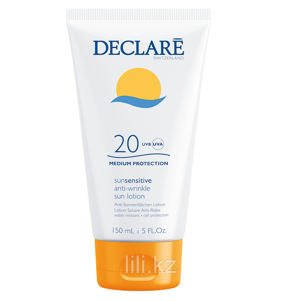 Солнцезащитный лосьон SPF20 Declare Anti-Wrinkle Sun Sensitive lotion SPF 20, 150 мл.