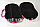 Органайзер для нижнего белья (для бюстгальтера) черный с розовыми цветами, фото 5