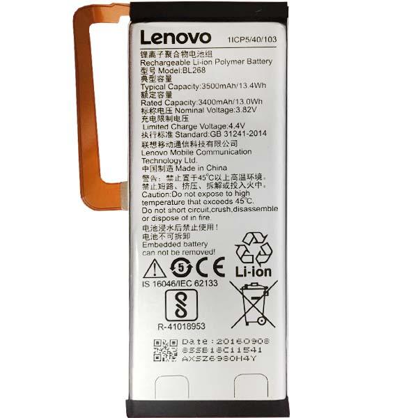 Заводской аккумулятор для Lenovo Z5 (BL-268, 3500mAh)