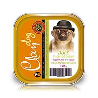 CLAN консервы для собак Кусочки Утка в морковном соусе 150г