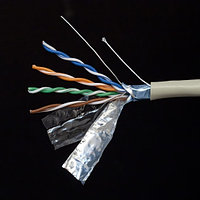 Cable UTP-5 cat Ship D145-P, Cat.5e, FTP, 4x2x1/0.51mm.,PVC,Solid (Экранированный)