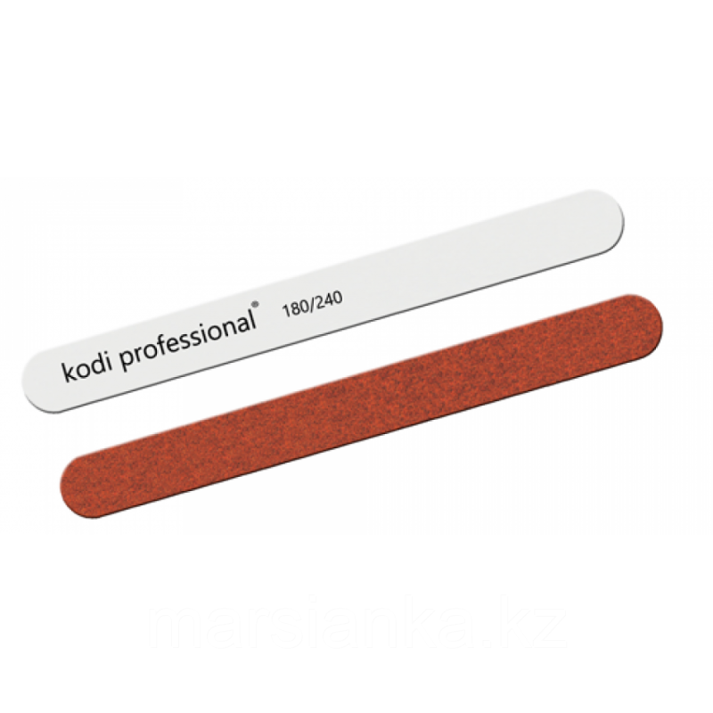 Пилка для ногтей прямая White/Brown Kodi 180/240