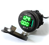 USB зарядное устройство QC3.0 быстрая зарядка с вольтметром и амперметром, фото 3