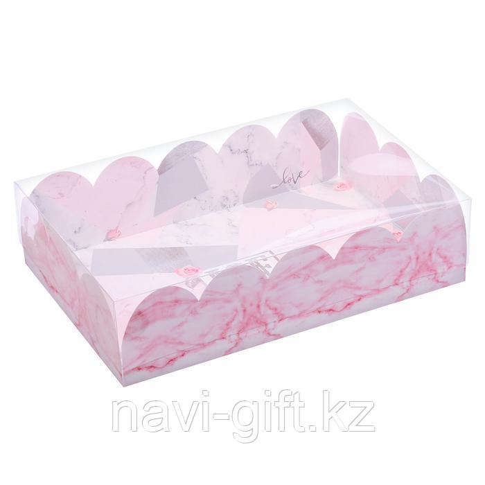 Коробка подарочная с PVC-крышкой Love, 20 × 30 × 8 см