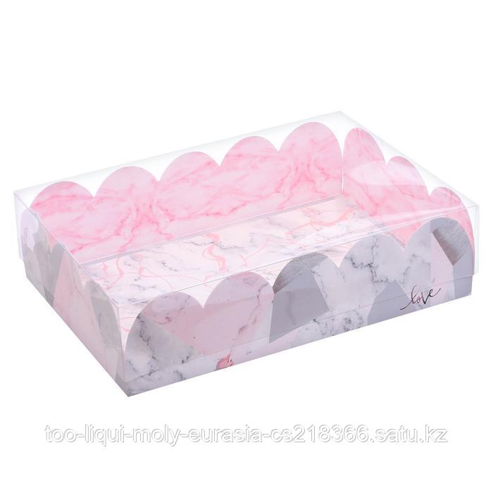 Коробка подарочная с PVC-крышкой Love, 20 × 30 × 8 см - фото 3 - id-p63602737