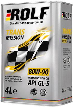 Трансмиссионное масло ROLF Transmission plus SAE 80W-90  API GL-4/GL-5 