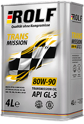 Трансмиссионное масло ROLF Transmission plus SAE 80W-90  API GL-4/GL-5 