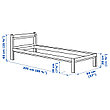 Кровать каркас НЕЙДЕН сосна  90х200 Лурой ИКЕА, IKEA, фото 4