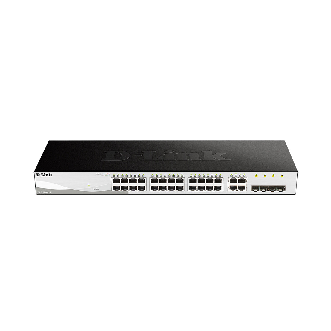 D-Link DGS-1210-28 коммутатор настраиваемый WebSmart, 24x10/100/1000Base-T, 4x100/1000Base-T/SFP - фото 1 - id-p63603232