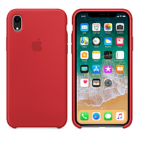 Силиконовый чехол для Apple iPhone XR (красный)