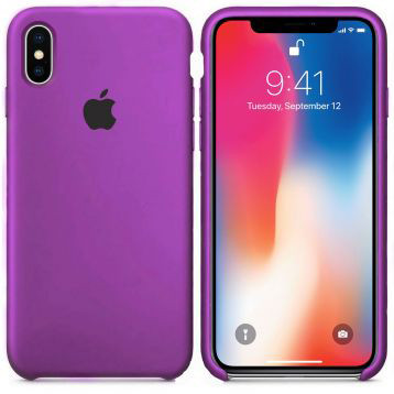 Силиконовый чехол для Apple iPhone XS Max (пурпурный)