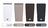 Садовое кашпо для цветов RATO SQUARE DRTS400-S449 белый 2 предмета 37 и 91,5 л, фото 4