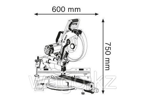 Пила торцовочная BOSCH GCM 12 SDE Professional 0601B23100, фото 2