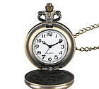 Карманные Кварцевые часы на металлической цепочке. Часы под старину. Классный подарок., фото 5