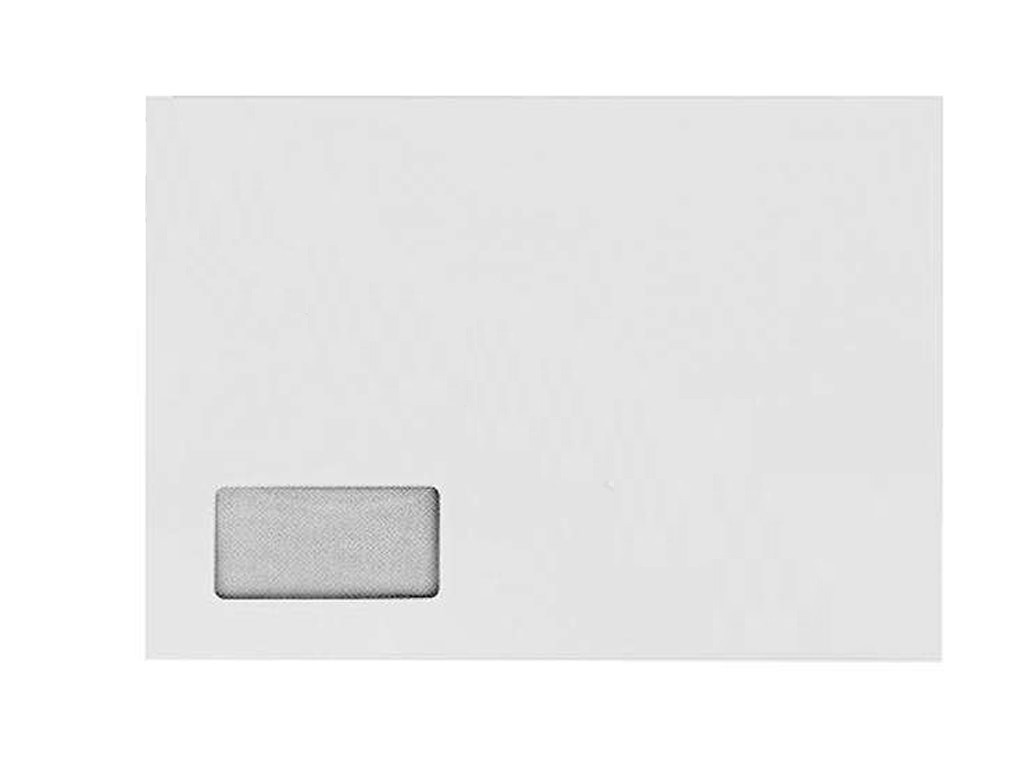 Конверт С4 (229 х 324 мм) пакет, белый, левое окно 40х105 мм