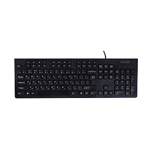 Клавиатура, Delux, DLK-180UB, USB, Кол-во стандартных клавиш 104, кабель 1,6м, фото 2
