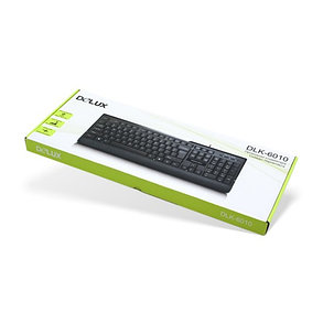 Клавиатура, Delux, DLK-6010TB, USB+PS/2, Кол-во стандартных клавиш 104, кабель 1,4м, фото 2
