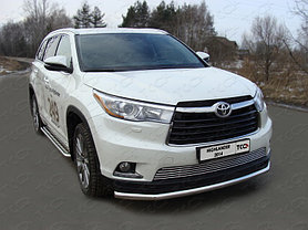 ОБВЕС защитно-декоративный из нержавеющей стали TOYOTA HIGHLANDER c 2014 -, фото 2
