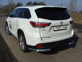 ОБВЕС защитно-декоративный из нержавеющей стали TOYOTA HIGHLANDER c 2014 -, фото 2