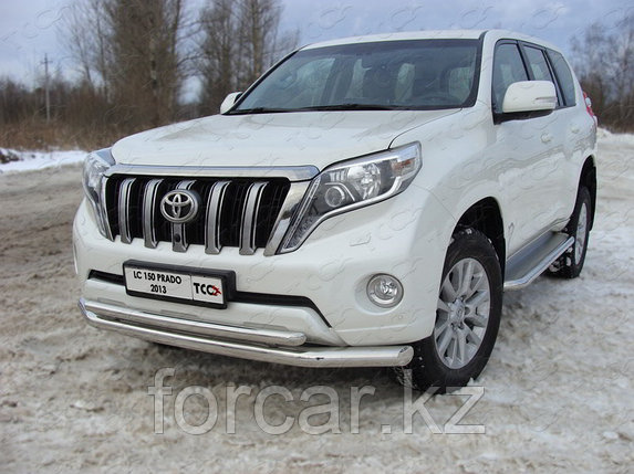 ОБВЕС защитно-декоративный из нержавеющей стали TOYOTA LAND CRUISER 150 PRADO с 2013, фото 2