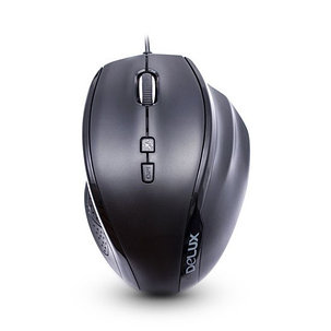 Мышь, Delux, DLM-537OUB, 7D, Оптическая, 1000-1600dpi, USB, кабель 1,5м, фото 2