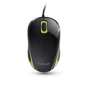 Мышь, Delux, DLM-133OUB, 3D, Оптическая, 1000dpi, USB, Длина кабеля 1.6 м, фото 2
