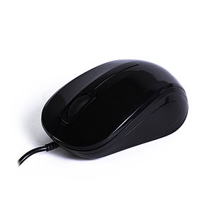 Мышь, Delux, DLM-135OUB, Оптическая, USB, 1000 dpi, Длина провода 1,6м, Чёрный, фото 2