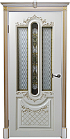 Дверь Эмаль Александрия (патина золото, ваниль) 800, 800