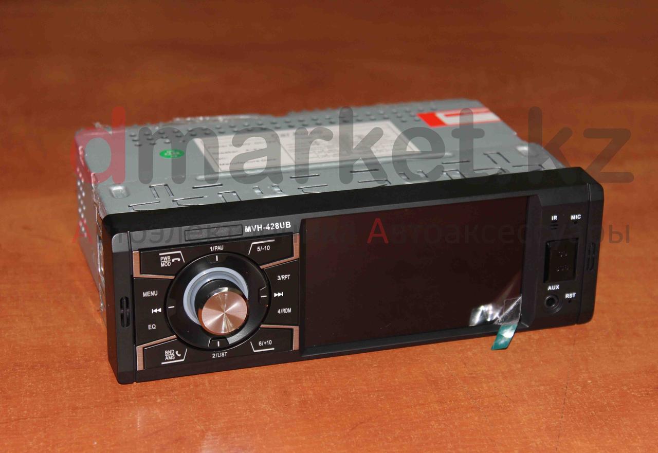 Автомагнитола 1DIN MVH-428UB, экран 4 дюйма, радио, USB, Bluetooth, MP3, AUX, камера, фото 1