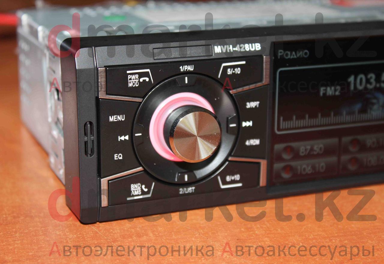 Автомагнитола 1DIN MVH-428UB, экран 4 дюйма, радио, USB, Bluetooth, MP3, AUX, камера - фото 4 - id-p63658206