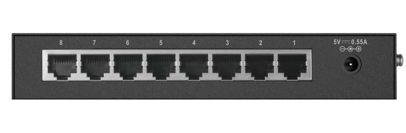 D-Link DES-1008D/L2B Неуправляемый коммутатор 8 портов 10 / 100 Мбит / сек