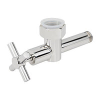 Вентиль угловой СТИЛЬЕ - 1" x 1/2" (НГ-НР, крестовая ручка)