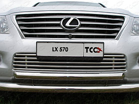 ОБВЕС защитно-декоративный из нержавеющей стали LEXUS LX 570 2007-2012, фото 2