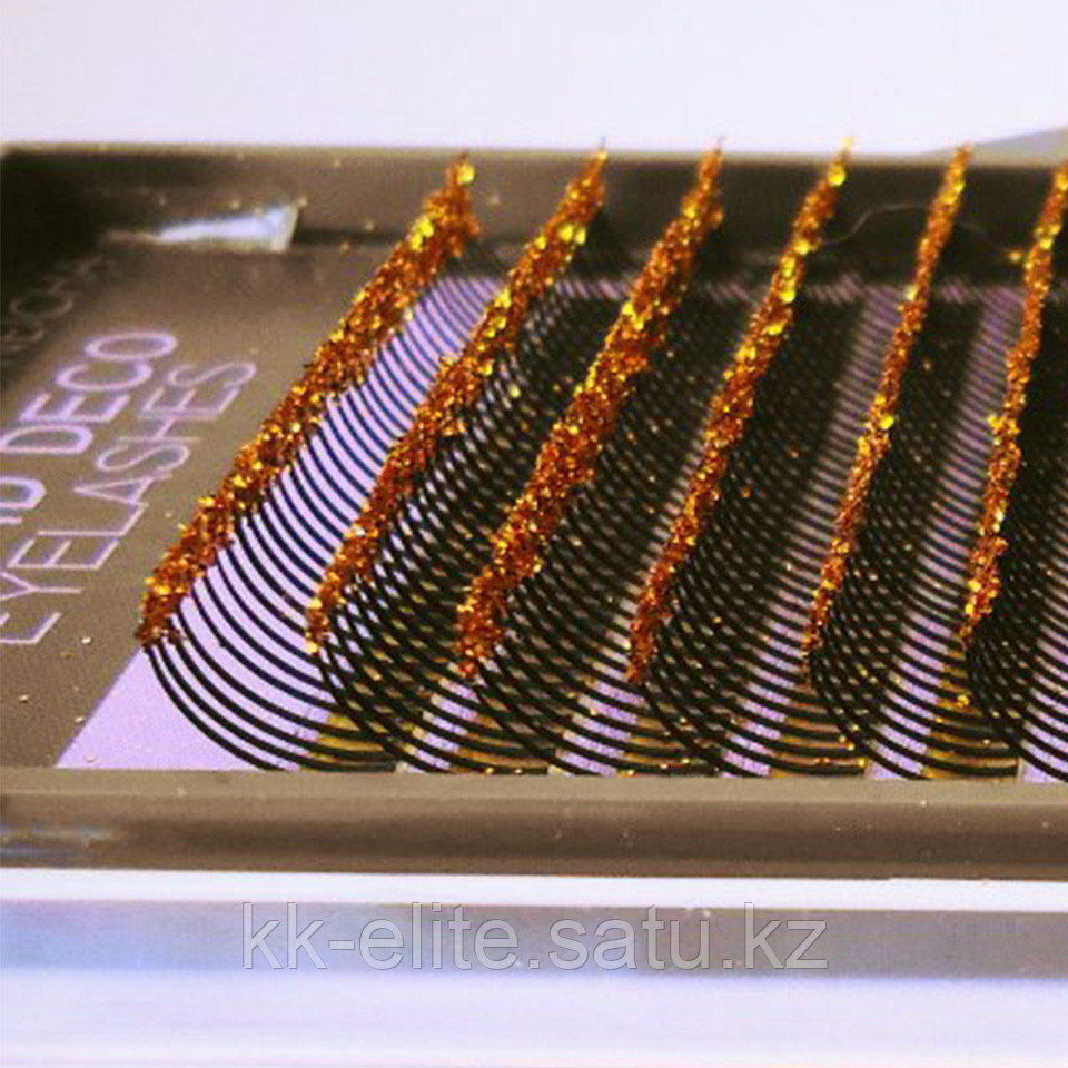 Ресницы NEICHA Для быстрого декорирования изгиб A 0,15 mm GOLD микс (9,11,13) мини - фото 1 - id-p63673264