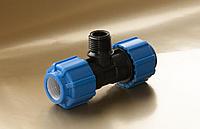 Тройник с наруж. резьбой 20*1/2*20 ТПК-АКВА (75)