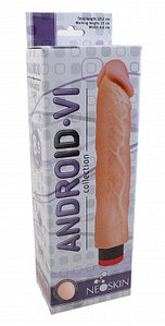 Вибратор реалистик "ANDROID LONG VI" L 23.0 см D 4.6 см, киберкожа