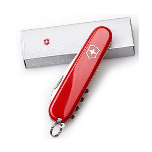 Нож складной армейский Victorinox Waiter, Кол-во функций: 13 в 1, Цвет: Красный, (0.3303)