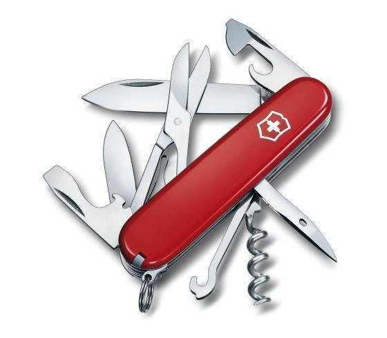 Нож складной офицерский Victorinox Climber, Функционал: Альпинистский, Кол-во функций: 14 в 1, Цвет: Красный,