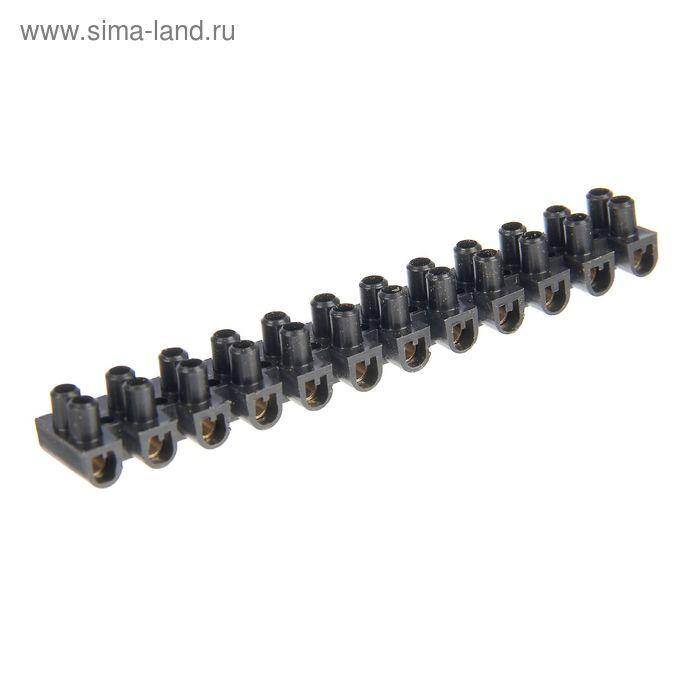 Зажим винтовой TDM ЗВИ-5, 0.75-4 мм2, 12 пар, полипропилен, черный, SQ0510-0032