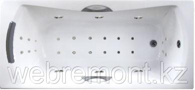 Акриловая ванна с гидромассажем. Джакузи. AGORA 170х75 СМ. Интенс. (Общий +  спина + ноги + дно )