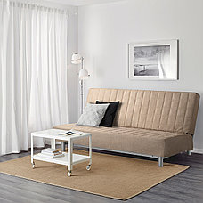 Диван-кровать 3-местный БЕДИНГЕ Шифтебу бежевый ИКЕА, IKEA , фото 2
