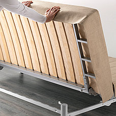 Диван-кровать 3-местный БЕДИНГЕ Шифтебу бежевый ИКЕА, IKEA , фото 3
