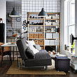 Диван-кровать 3-местный БЕДИНГЕ Шифтебу темно-серый ИКЕА, IKEA, фото 2