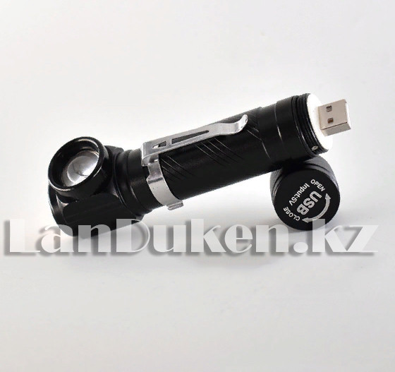 Фонарь многофункциональный ручной карманный налобный регулирующийся 3 режима USB KL-W01 - фото 5 - id-p63706299